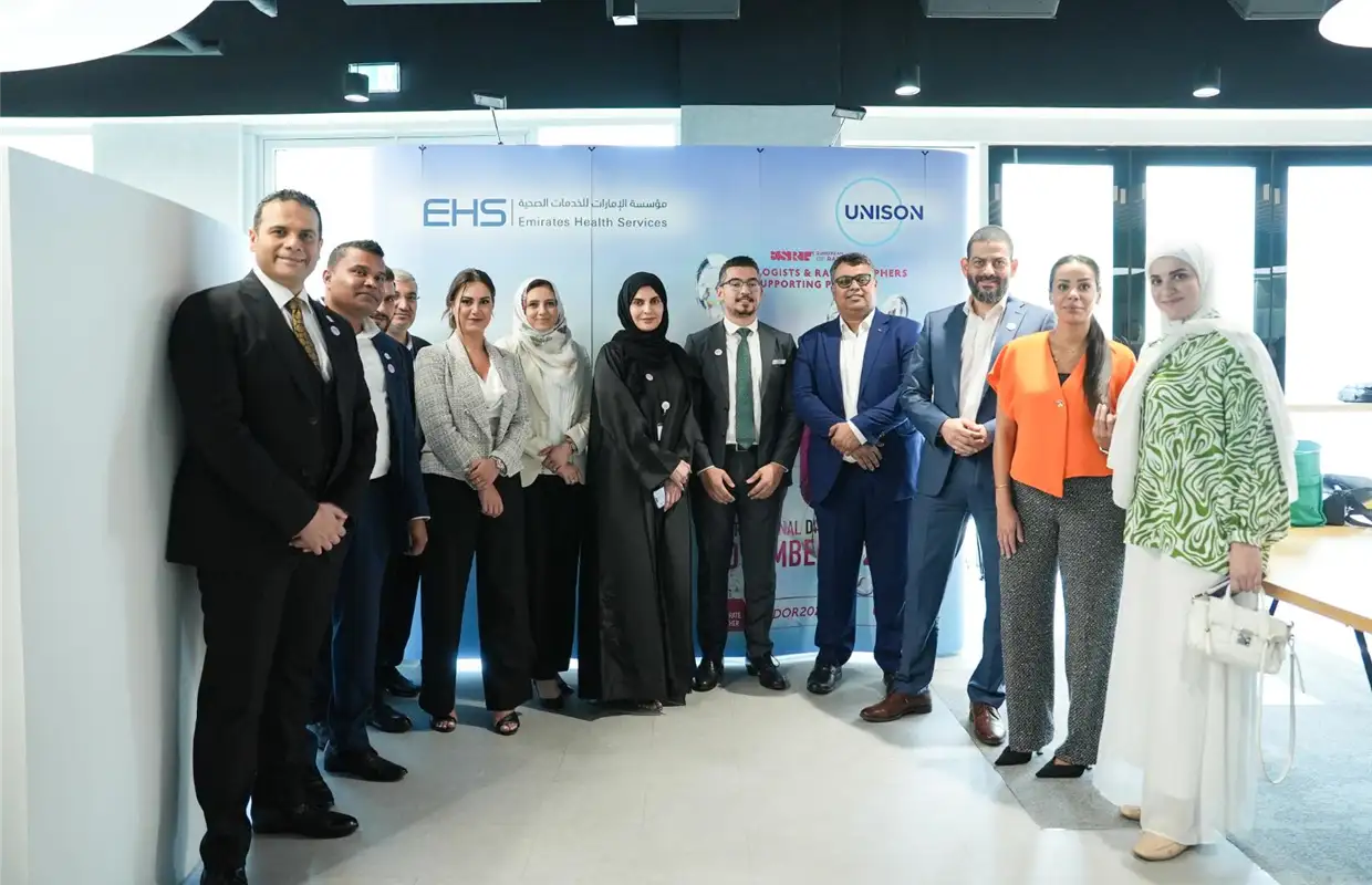 Emirates Health Services (EHS) celebrated the World Radiology Day, on the 8th of November of each year under the slogan “Radiologists and Technicians in Supporting Patients,” in a ceremony organized with the aim of improving understanding of the vital role that radiologists play in the healthcare chain and highlighting their essential role in supporting patients.  EHS showcased the latest techniques and technology with international specifications provided by the most skilled doctors and specialists in the field of radiology.