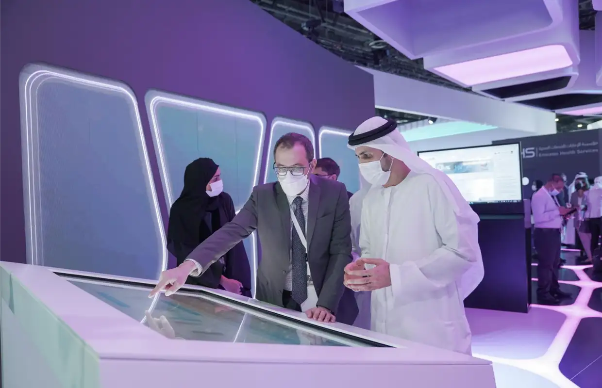 The participation of Emirates Health Services in Arab Health 2022